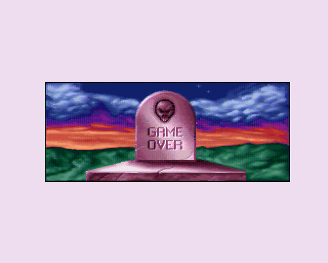 Behind the Iron Gate amiga game over screen