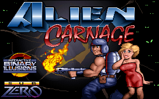 Alien Carnage MS DOS title screen