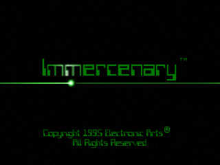 Immercenary 3DO title screen