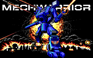 MechWarrior Mech Warrior title screen pc dos msdos