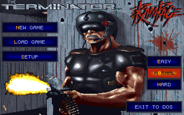 The Terminator: Rampage title screen