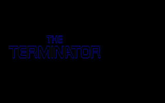 The Terminator Bethesda DOS title screen